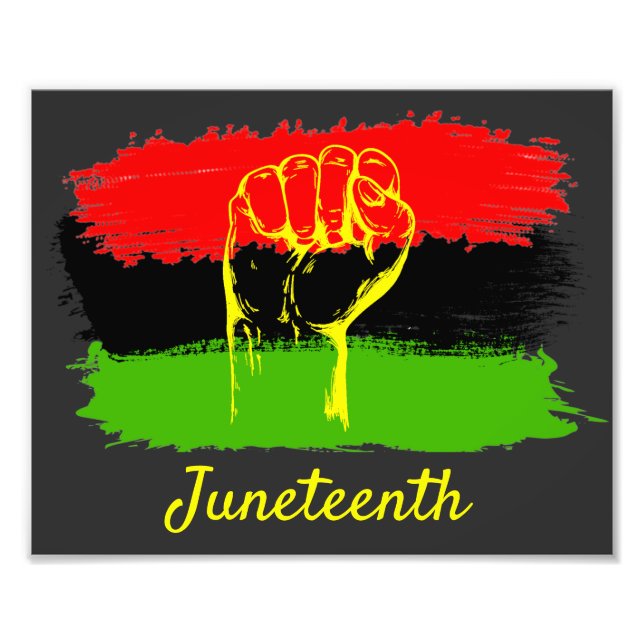 Juneteenth National Independence Day Photo Print (Front)
