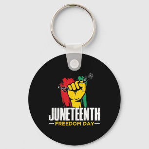 Juneteenth On June 19th Black Freedom Key Ring