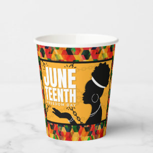 Juneteenth Paper Cups