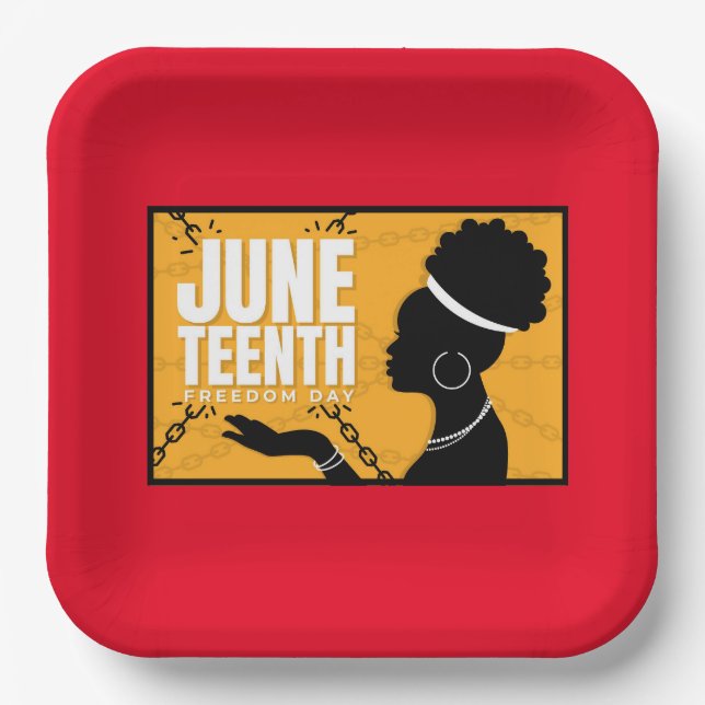Juneteenth Paper Plate (Front)
