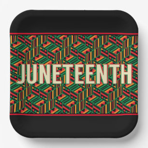 Juneteenth  paper plate