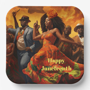 Juneteenth  paper plate