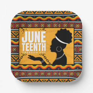 Juneteenth Paper Plates