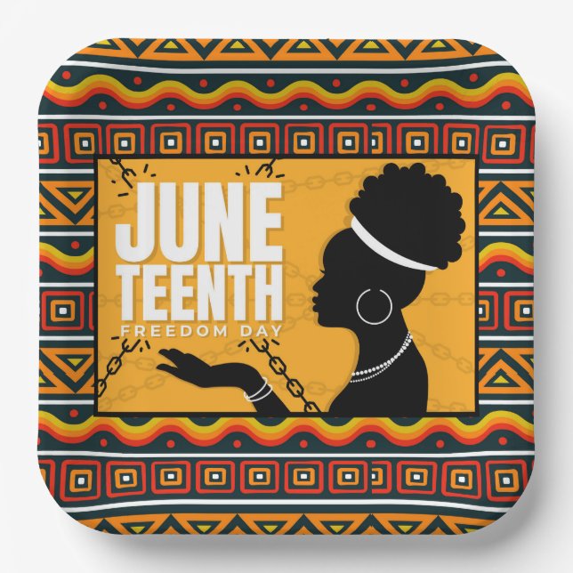 Juneteenth Paper Plates (Front)