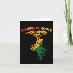 Juneteenth Party Favour Pan African Decor Afro Ame Card