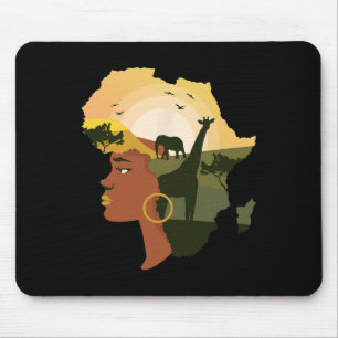 Juneteenth Party Favour Pan African Decor Afro Ame Mouse Mat