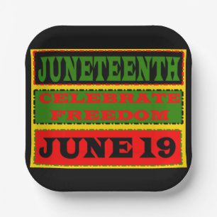 Juneteenth Plates