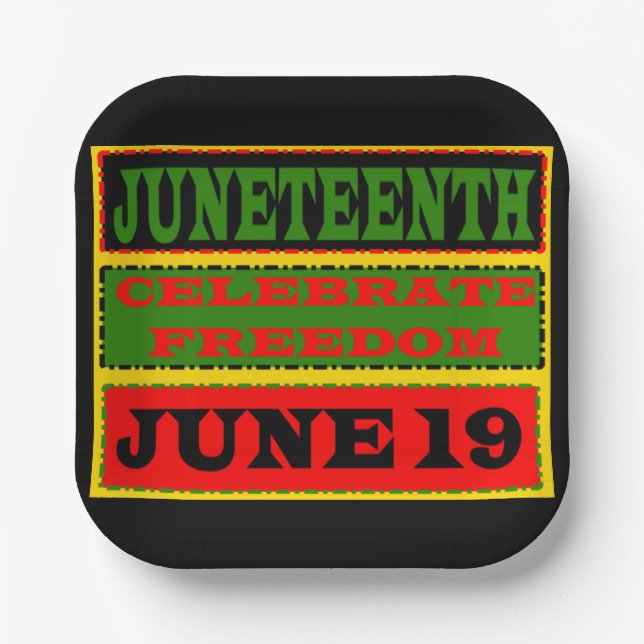 Juneteenth Plates (Front)
