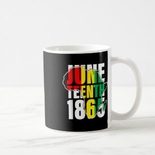 Juneteenth Pride Africa Map 1865 Freedom Men Women Coffee Mug