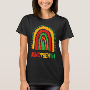 Juneteenth Pride African American Rainbow Freedom T-Shirt