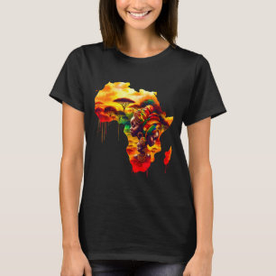 Juneteenth pride black woman african heritage T-Shirt