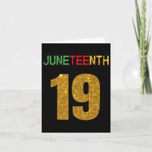Juneteenth Pride Queen Melanin African American Ju Card