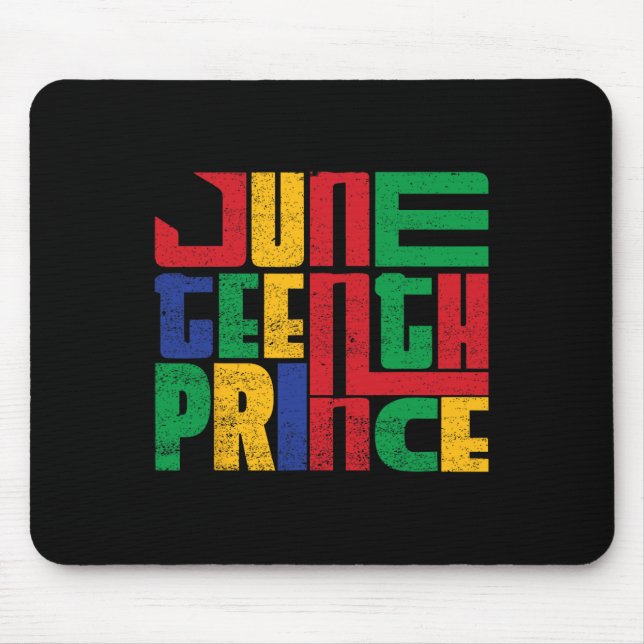 Juneteenth Prince Black Man Boy Juneteenth Prince  Mouse Mat (Front)