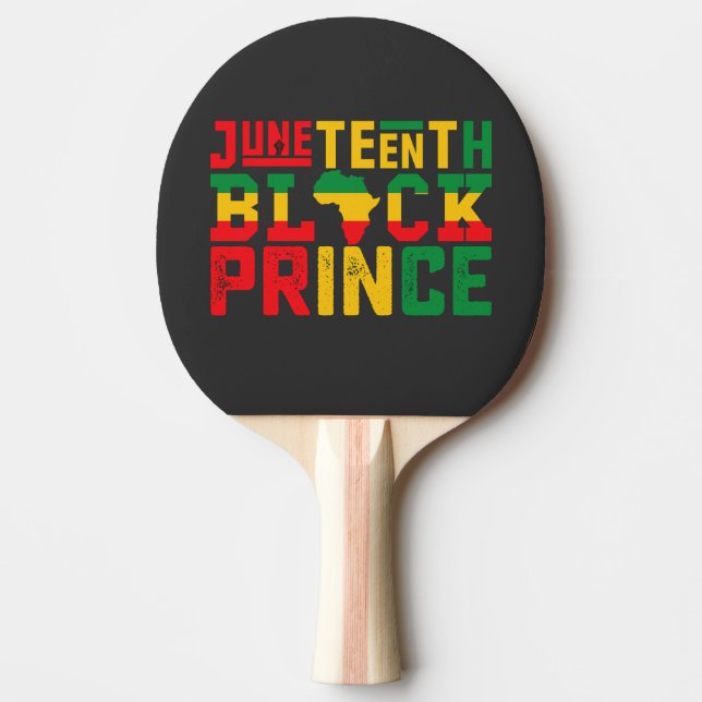 Juneteenth Prince Celebrating Black Freedom Ping Pong Paddle (Front)