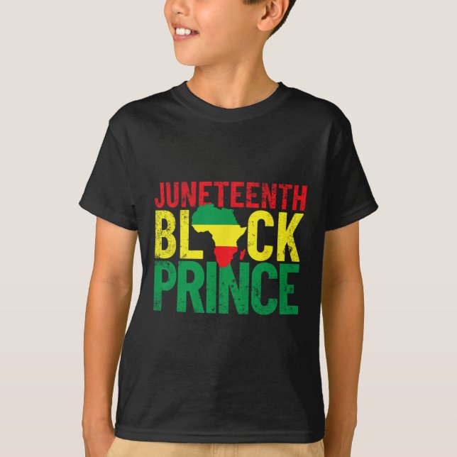 Juneteenth Prince For Boys Juneteenth  T-Shirt (Front)