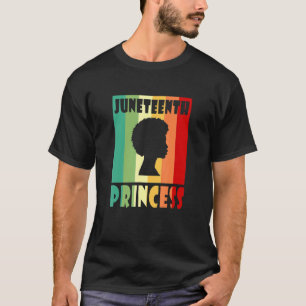 Juneteenth Princess African American Freedom Black T-Shirt