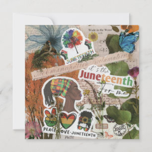 Juneteenth Queen Flat Greeting Card