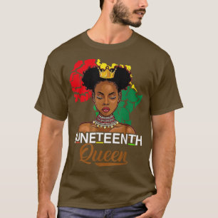 Juneteenth Queen Melanin African Mum Black Women G T-Shirt
