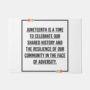 Juneteenth Quotes, Freedom of African American. Doormat