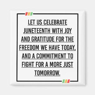 Juneteenth Quotes, Freedom of African American. Magnet
