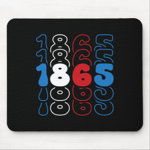 Juneteenth Red White Blue Flag Colours 1865 Mouse Mat