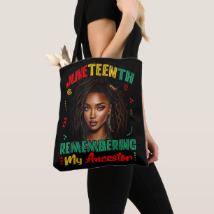 Juneteenth Remembering My Ancestor Freedom African Tote Bag