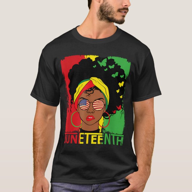 Juneteenth Remembering My Ancestors Black Freedom  T-Shirt (Front)