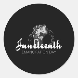 Juneteenth Shirt - Emancipation Day Classic Round Sticker