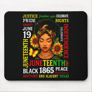 Juneteenth Shirts Celebrating Black Freedom 1865 B Mouse Mat