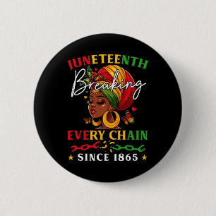 Juneteenth Shirts Women African American Girl Blac 6 Cm Round Badge