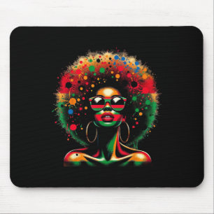 Juneteenth Shirts Women Afro Black History Drug Pr Mouse Mat