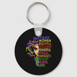 Juneteenth Shirts Women History Month Black Girl M Key Ring
