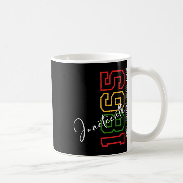 Juneteenth Shirts Women Men African American Junet Coffee Mug (Right)