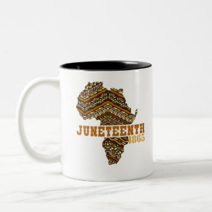Juneteenth Since 1865 ANNIVERSARY Freedom Day Two-Tone Coffee Mug