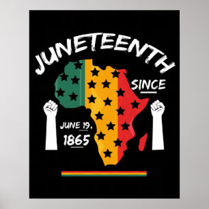 Juneteenth Since June 19th 1865 T-shirt Free Ish Poster