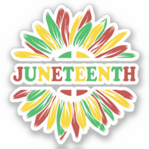 Juneteenth Sunflower Red Black Green