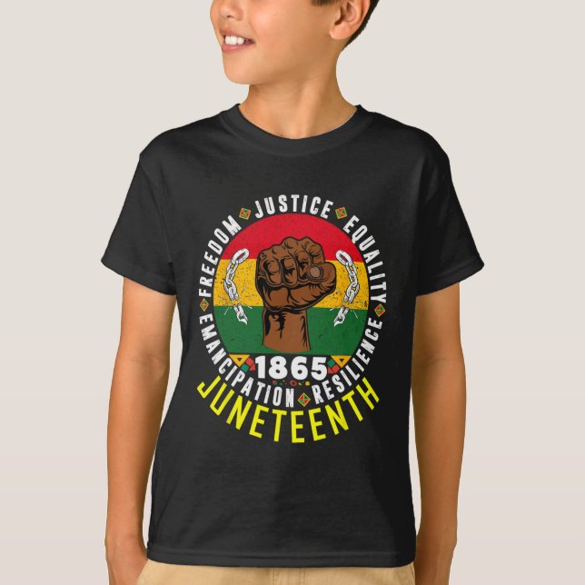 Juneteenth Tee For Men Black Freedom Celebration J (Front)