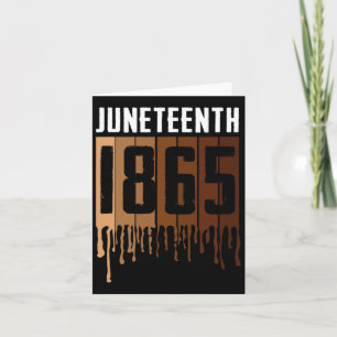 Juneteenth Tee Shirt June 19th 1865 Freedom Day Me Card