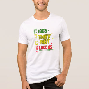 Juneteenth They not like us Tri-Blend Shirt