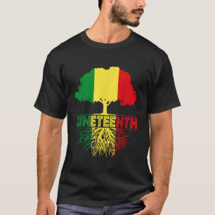 Juneteenth Tree African Root Afro Proud Black June T-Shirt