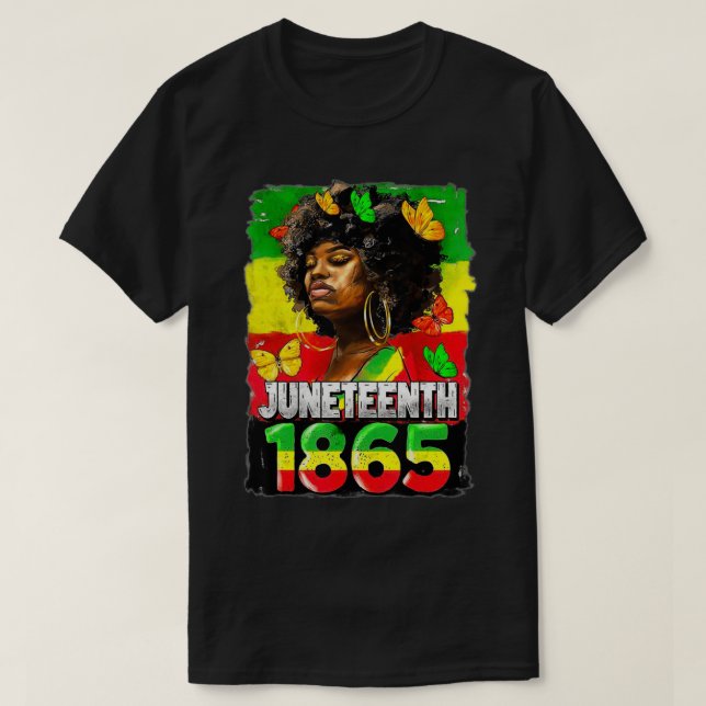 Juneteenth Tshirt Women Juneteenth Shirts African  (Design Front)