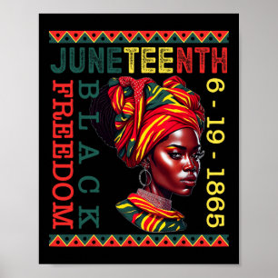 Juneteenth Usa African American Melanin Black Hist Poster