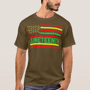 Juneteenth USA Flag Black Historical Day Freedom A T-Shirt