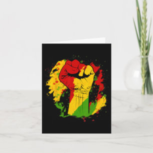 Juneteenth Vibes Black History Red Yellow Green Bl Card