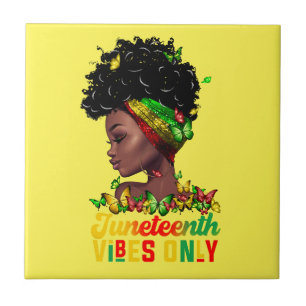 Juneteenth Vibes Ceramic Tile
