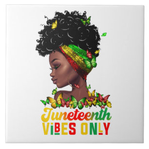 Juneteenth Vibes Ceramic Tile