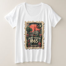 Juneteenth vintage postage stamp