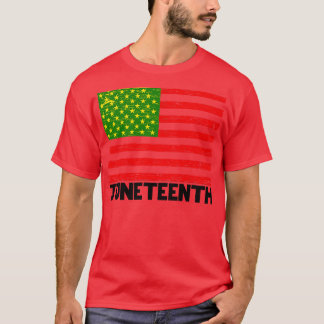 Juneteenth Vintage Style Flag T-Shirt
