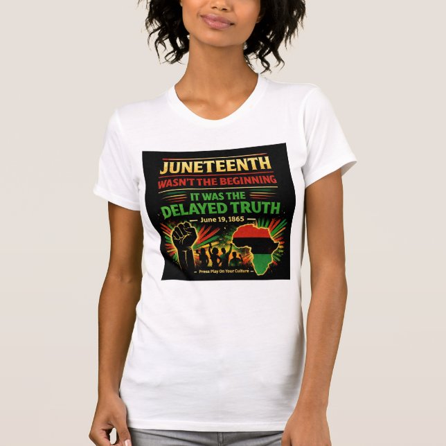 Juneteenth Wasn’t the Beginning Shirt  (Front)