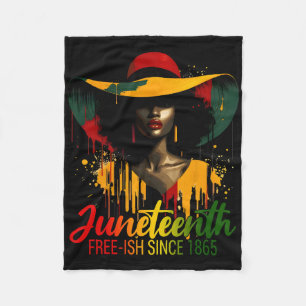 Juneteenth Women Celebrate Black Freedom History M Fleece Blanket